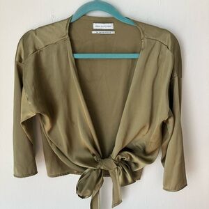 Urban Outfitters Sage Green Blouse